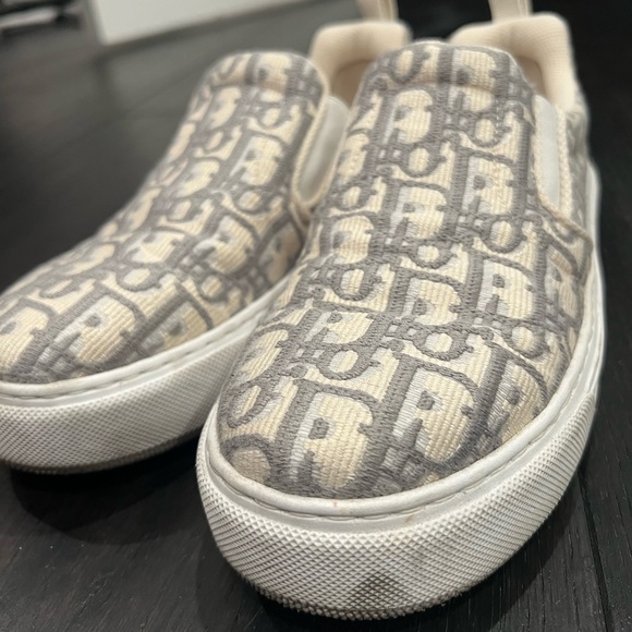 Dior solar oblique embroid sneaker in Grey Stone - Picture 10 of 16